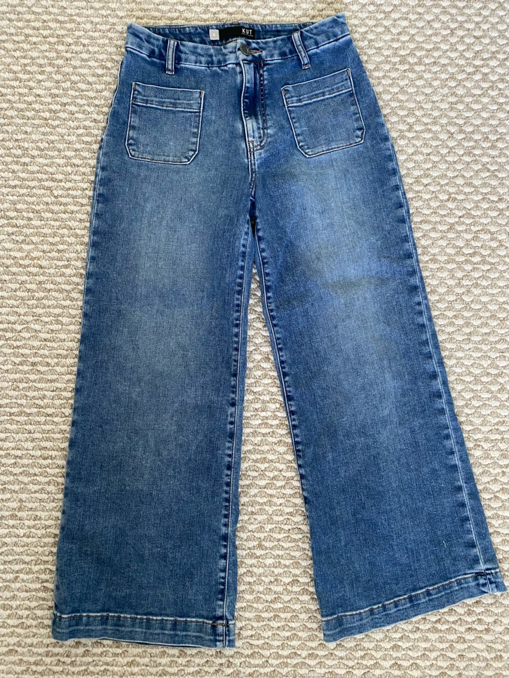 Kut Meg Wide Leg High Rise Jeans